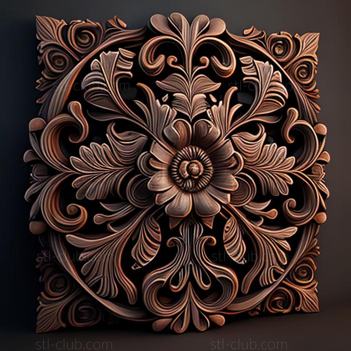 3D model st ornate (STL)